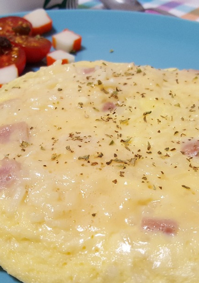 Una foto de Tortilla de arroz y pavo