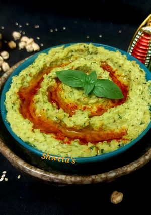 બેસીલ હમસ જૈન (Besil Hummus Jain Recipe In Gujarati) રેસીપી મુખ્ય ફોટો