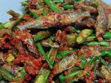 Balado ikan bilih jo buncis