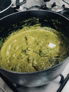 A picture of Palak Paneer.