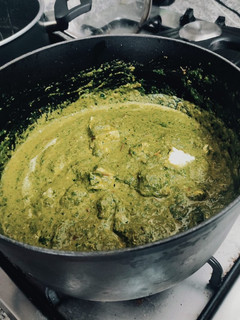 A picture of Palak Paneer.