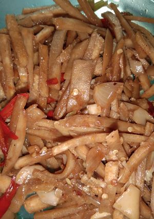 Foto resep Tumis rebung kecap pedas