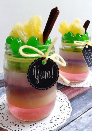 Foto resep Tropical Jelly in jar