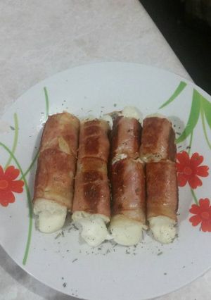 Una foto de Rollitos de tocino