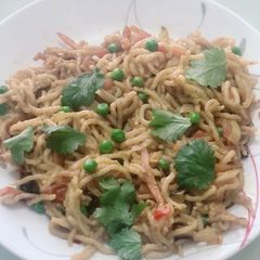 A picture of Homemade Sooji /Rava Noodles.