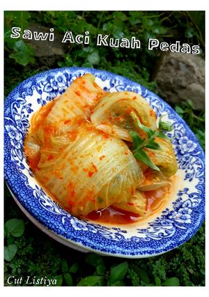 Foto resep Sawi Gulung Aci Kuah Pedas
