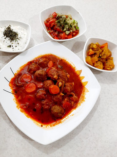عکسی از دستور چلو گوشت قلقلی