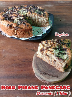 Foto resep Bolu Pisang Panggang Ekonomis 1 Telur