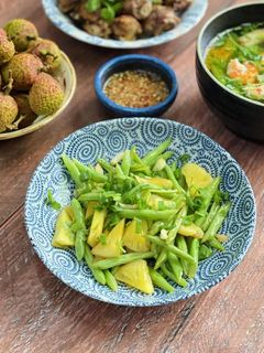 Hình của món Đậu Cô Ve Xào Dứa.