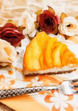 A picture of Mango Cheesecake.
