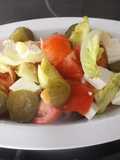Ensalada con mandarina y queso fresco