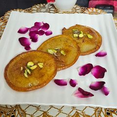 A picture of Malpua Prasad for Navratri.