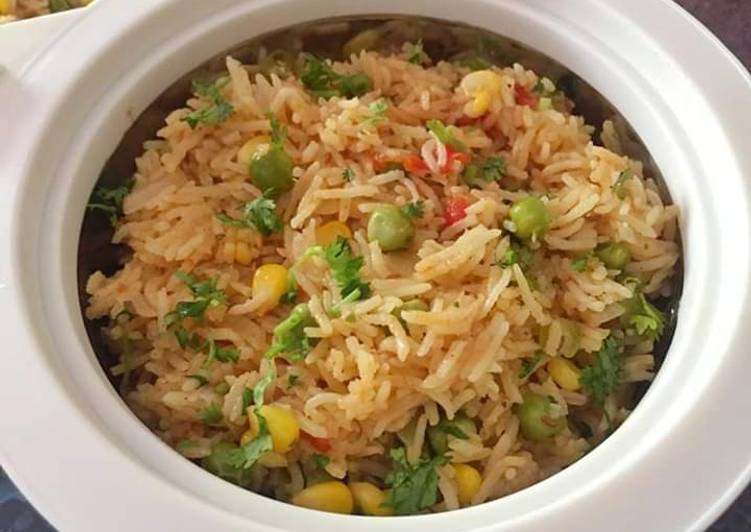Recipe of Any-night-of-the-week Green Peas and Sweet corn Pulav