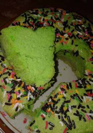 Foto resep Bolu pandan 1telur simple dan mudah