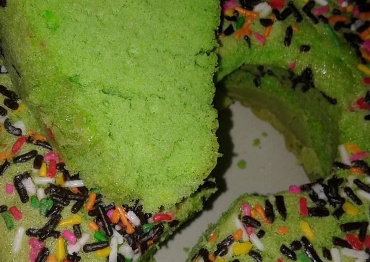 Bolu pandan 1telur simple dan mudah