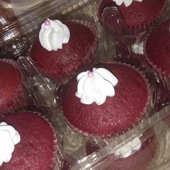 Red velvet cupcakes A picture of Red velvet cupcakes.
