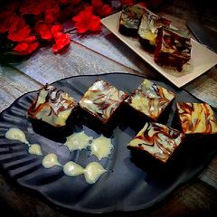 A picture of Chocolate brownie (without microwave).