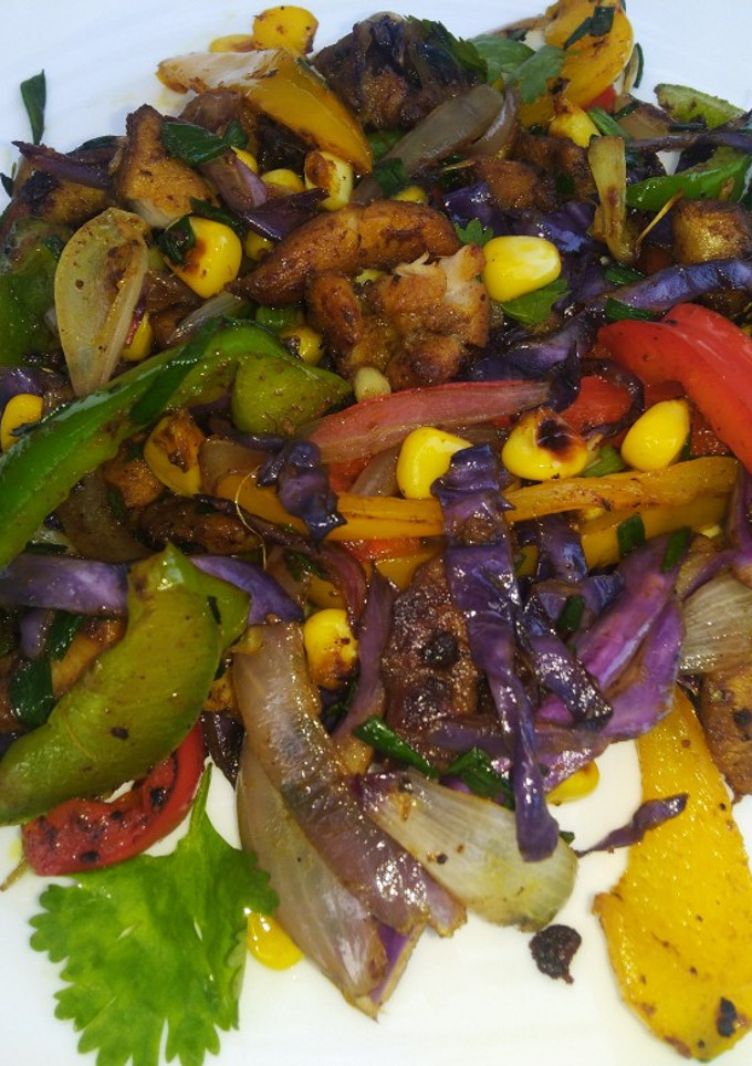மெக்சிகோ நாட்டு சிக்கன் (Mexican chicken Fajitas recipe in tamil) செய்முறை முக்கிய புகைப்படம்