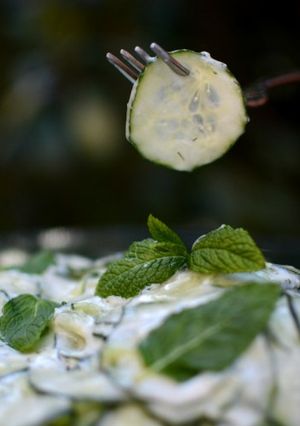 Foto principal de Ensalada de pepinos y yogur