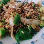 Quinoa integral con arroz y verduras