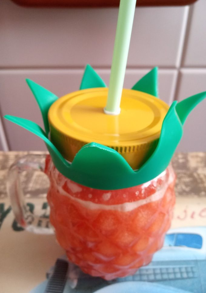 Una foto de Zumo de piña y papaya (digestivo)