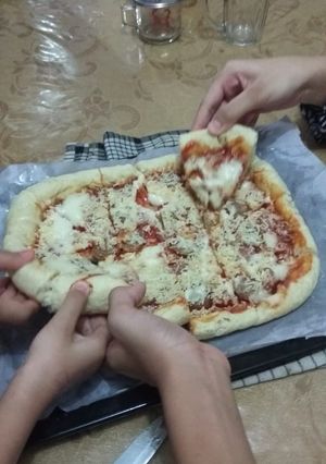 Foto resep Pizza Teflon Happycall praktis empuk No Telur