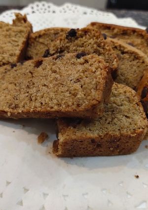 A picture of Eggless Banana cake.