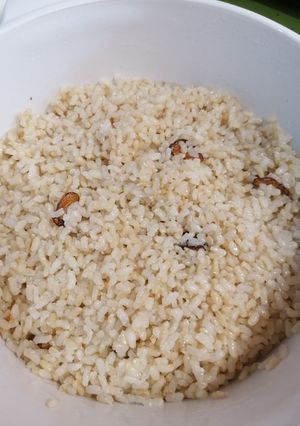 Una foto de Arroz integral con sofrito Thermomix