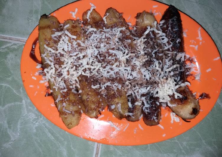 Pisang bakar keju susu