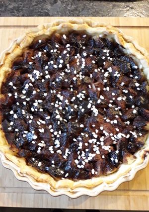 Une photo de Tarte poire chocolat