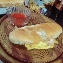 A picture of Ande Wala burger.