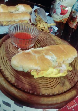 A picture of Ande Wala burger.