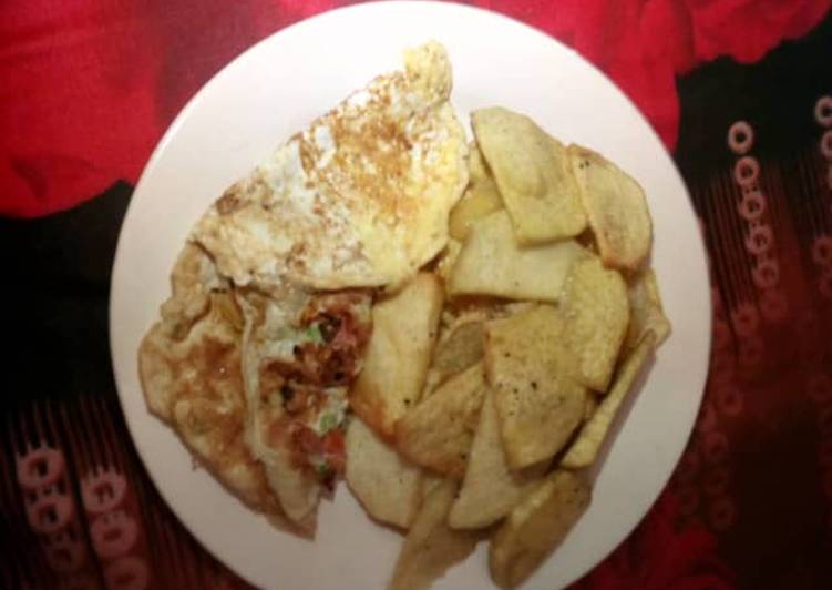 Simple Way to Prepare Award-winning Fried yam and egg