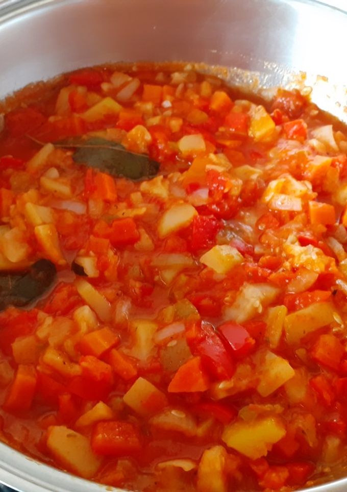 Una foto de Pisto de verduras