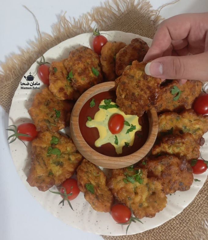 عکسی از دستور مرغ پنیری