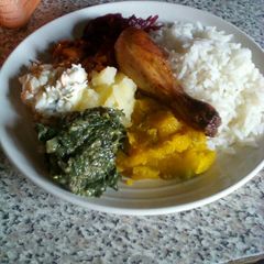 A picture of Simple dinner.