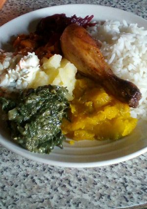 A picture of Simple dinner.