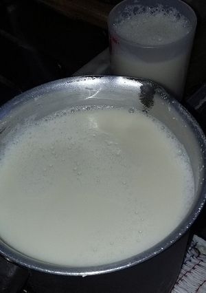 Una foto de Leche de soja o soya