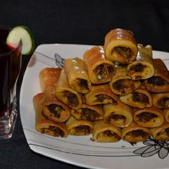 A picture of Baked fish roll.