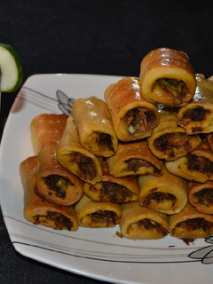 A picture of Baked fish roll.
