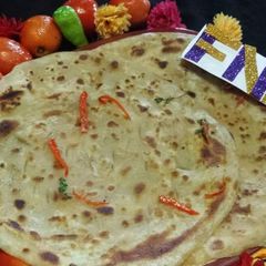 Lacha paratha A picture of Lacha paratha.