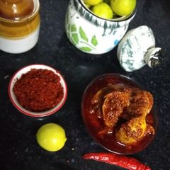 Instant Spicy Lemon Pickle A picture of Instant Spicy Lemon Pickle.