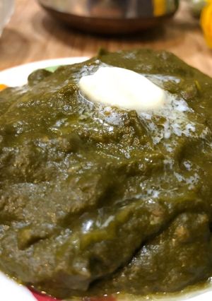 A picture of Sarso Ka Saag – Winter Recipe.