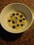 Porridge de avena con arándanos