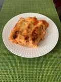 Canelones de pollo con champiñones