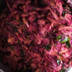 A picture of Beetroot carrot salad.
