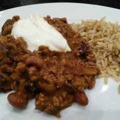 A picture of Chilli With Rice.