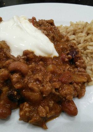 A picture of Chilli With Rice.