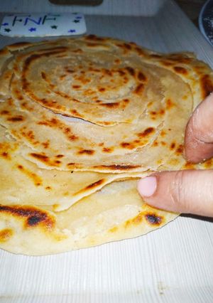 A picture of Lachha Paratha.