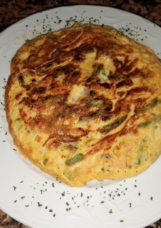 Una foto de Tortilla rellena de verduras